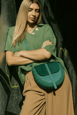 Noir Verde Saddle Bag