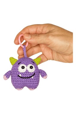 Crochet Monster Keychain