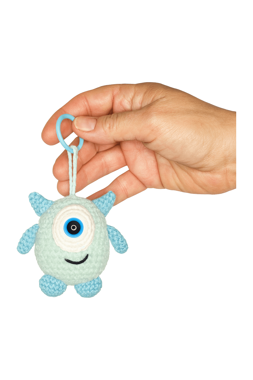 Crochet Cyclops Keychain