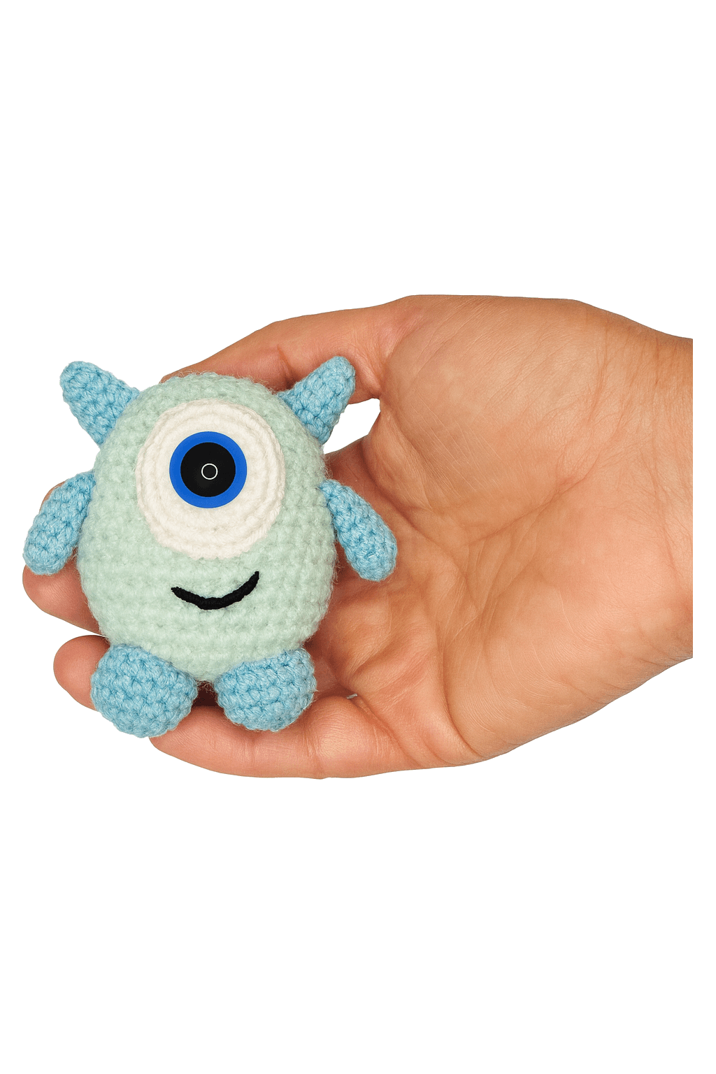 Crochet Cyclops Keychain